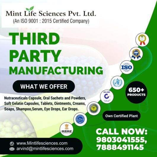 Mint Life Sciences Pvt. Ltd. – Third party pharmaceutical manufacturing company in India