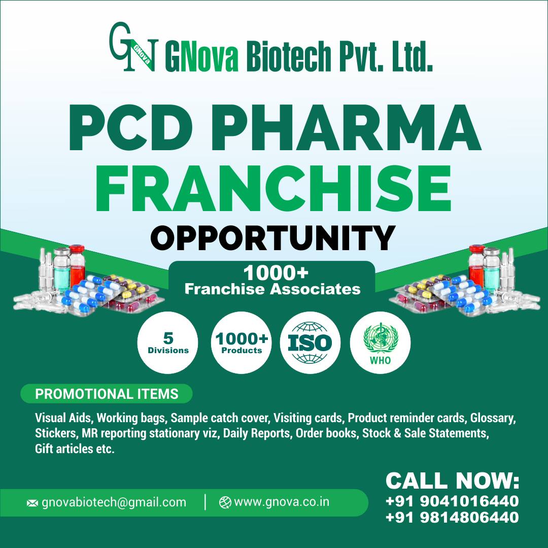 GNova Biotech Pvt. Ltd. – Best pcd pharma franchise in india