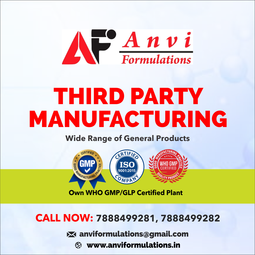 Anvi Formulations – India Best Pharmaceuticals Third Party Manufacturing Company